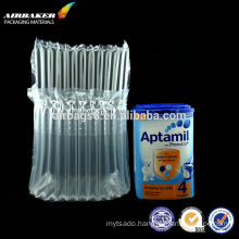 High quality plastic air column bag for milk powder protect